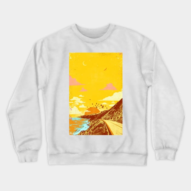 SUMMER HIGHWAY Crewneck Sweatshirt by Showdeer